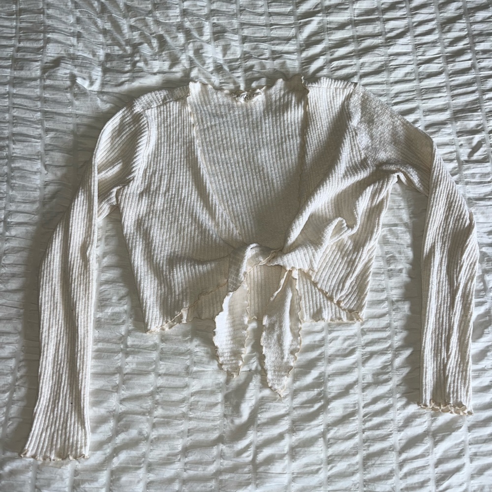 Tie front crop top